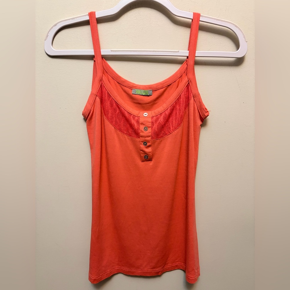 DOLCEZZA Pinkish/Coral Sleeveless Women's Top